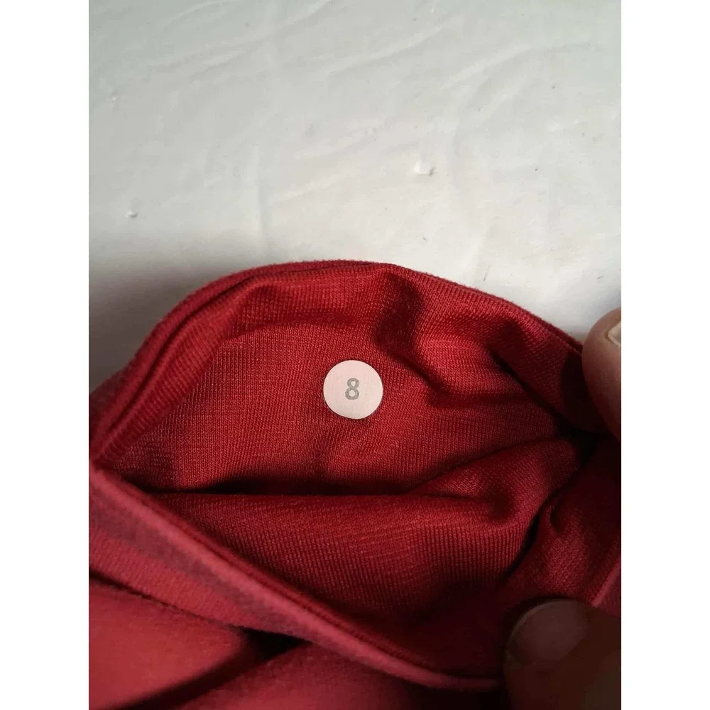 Lululemon Align Red Capri Leggings High Waist Size 8 Athletic Athleisure‎